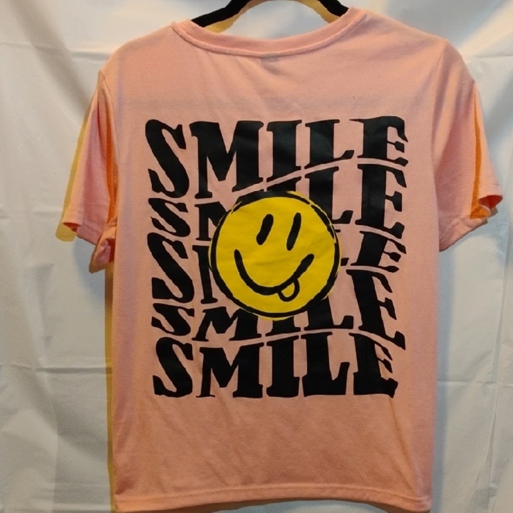 Pink Smile Graphic T-Shirt